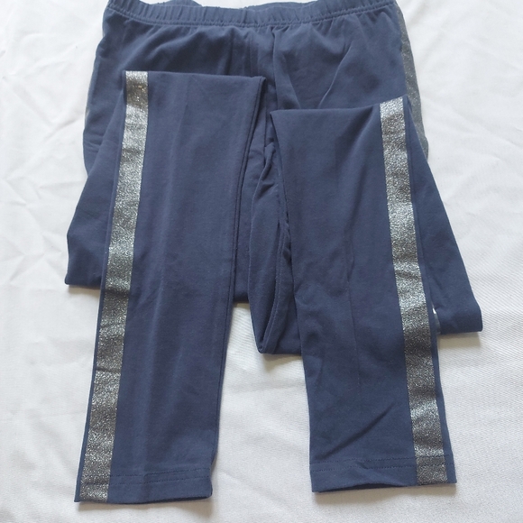 NWT Manguun Teens Navy Blue Silver Leggings, Girls XL - Picture 7 of 7